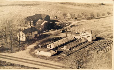 Old black and white Greenhouses